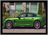 Bok, Porsche Panamera S, Zielone